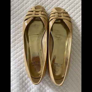 Stuart Weitzman Nude Patent Flats Size 8